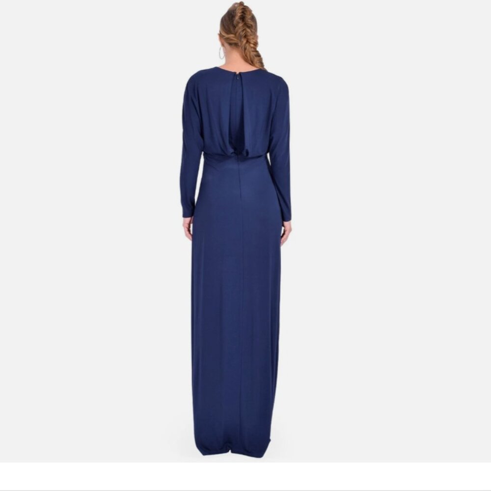 SimkHai Maisie Long Sleeve Dress in Midnight - Picture 5 of 10